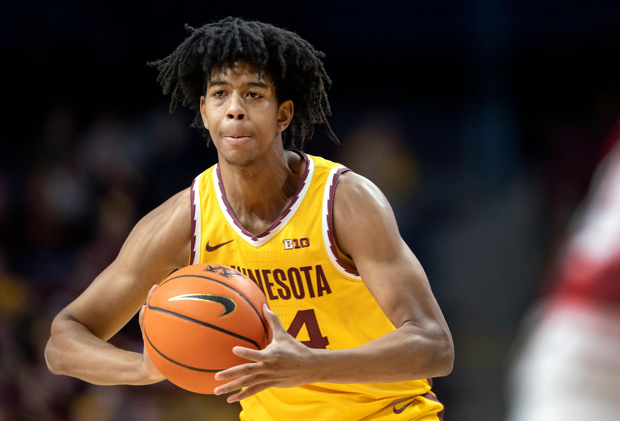 Jaden Henley (24) of the Minnesota Gophers Wednesday, Jan. 25, 2023, at Williams Arena in Minneapolis, Minn. ] CARLOS GONZALEZ • carlos.gonzalez@startribune.com.
