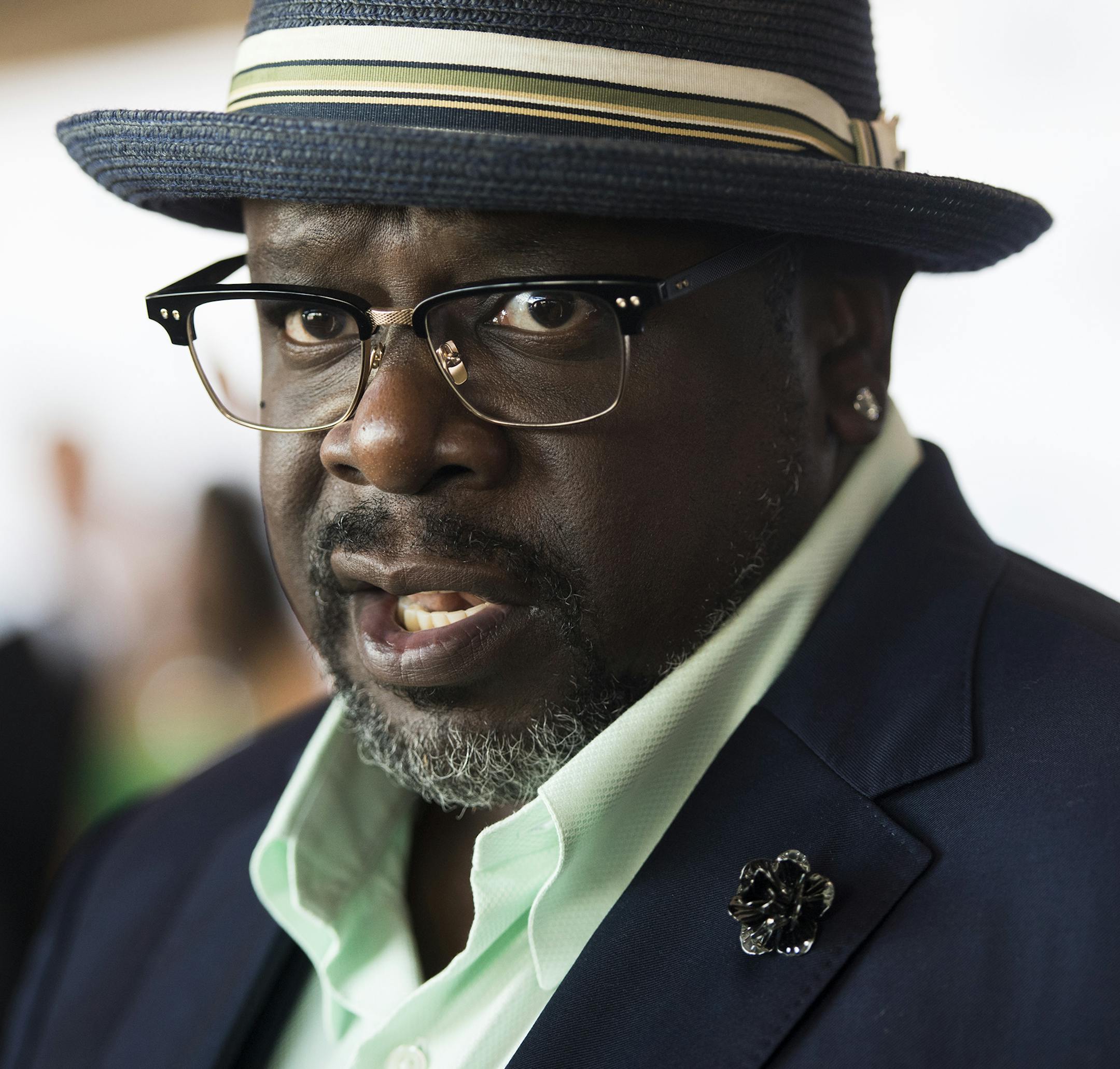 Cedric the Entertainer, actor, comedian and game-show host, talked to the media on the red carpet at the River Centre in St. Paul, MN, on Sunday afternoon. ] Isaac Hale • isaac.hale@startribune.com The Starkey Hearing Foundation held a red carpet event and gala at the River Centre in St. Paul, MN, on Sunday, July 17, 2016.
