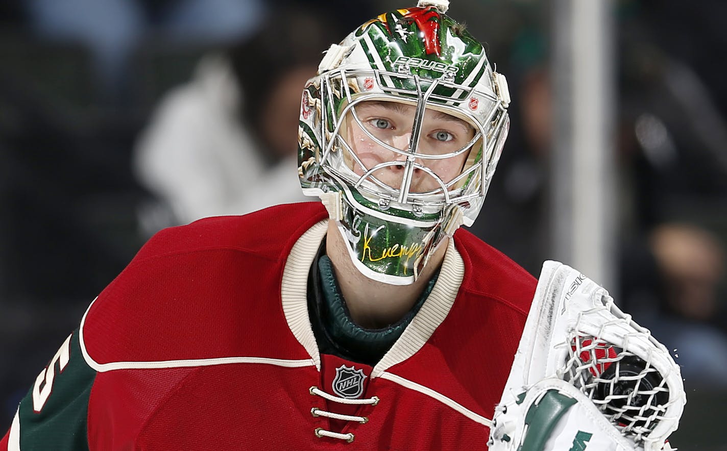 Minnesota Wild goalie Darcy Kuemper