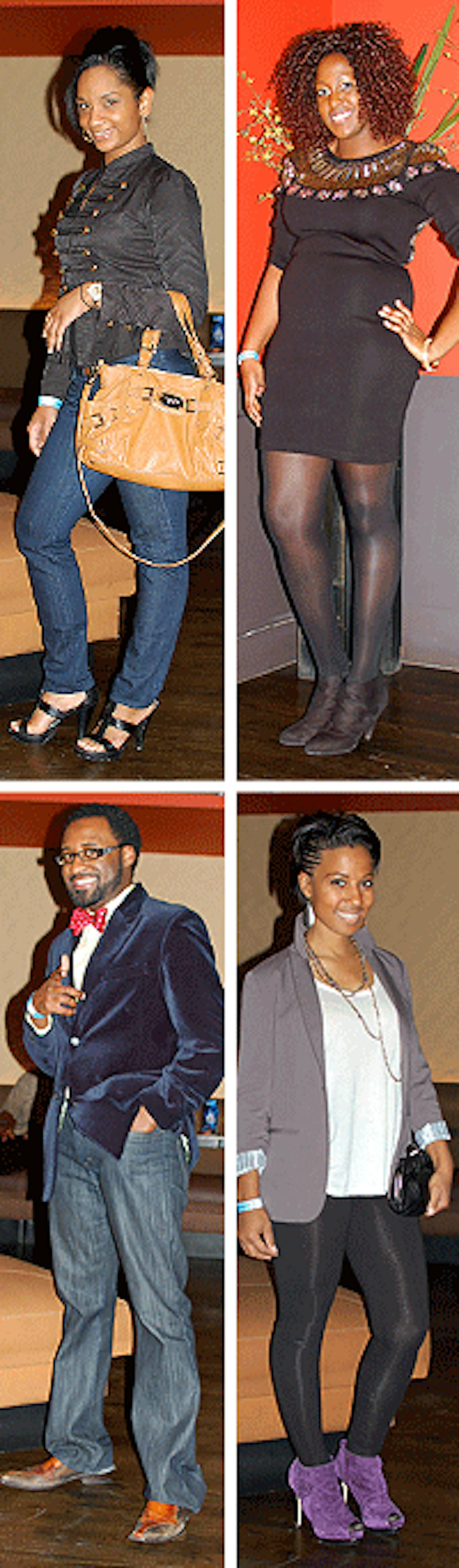 Clockwise from top - Tennesha Wood, Nkemdilim Okolue, Amy Olson, Ray Williams