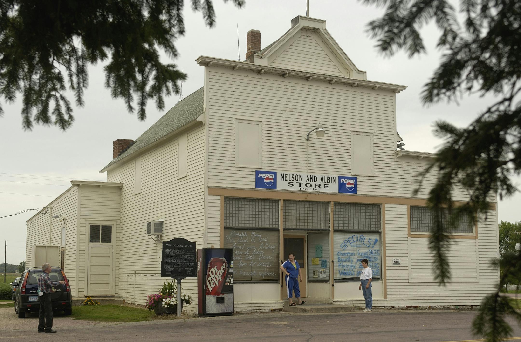 David Brewster/StarTribune Wednesday_08/24/05_Godahl - - - - - - - What's billed as Minnesota's oldest continuously operating coop store is in danger of going out of business in tiny Godahl, 30 miles west of Mankato. THIS PHOTO / What the Godahl Store looks like now.