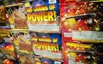 500-gram fireworks may become legal in Minnesota. This 33-shot Pyrotechnic Pulverizer sells for $109.99 at the Phantom Fireworks at Roberts, Wisc. Mon