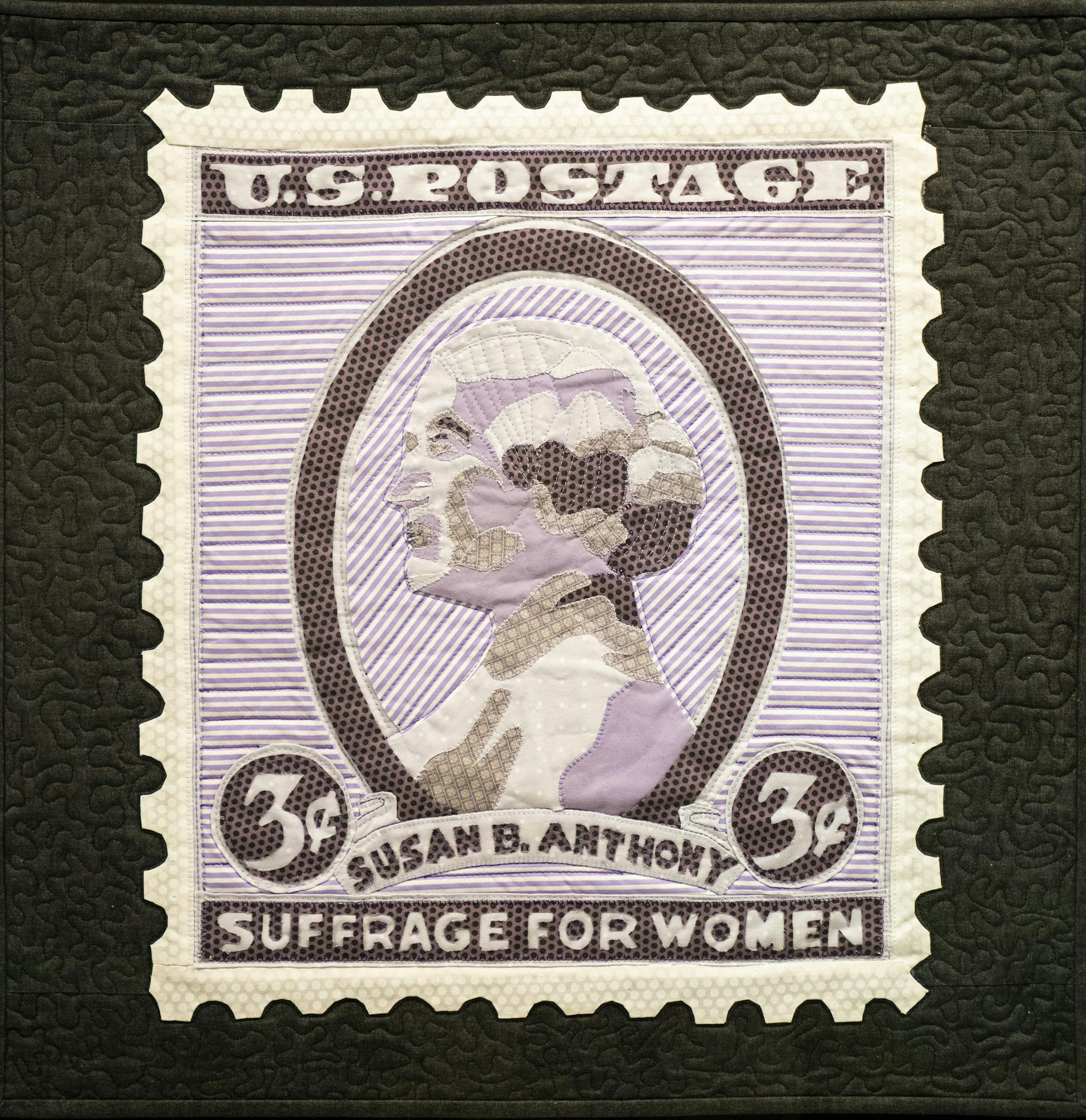 "Three-Cent Stamp" by Cindy Wilbur of Stillwell, Kan.