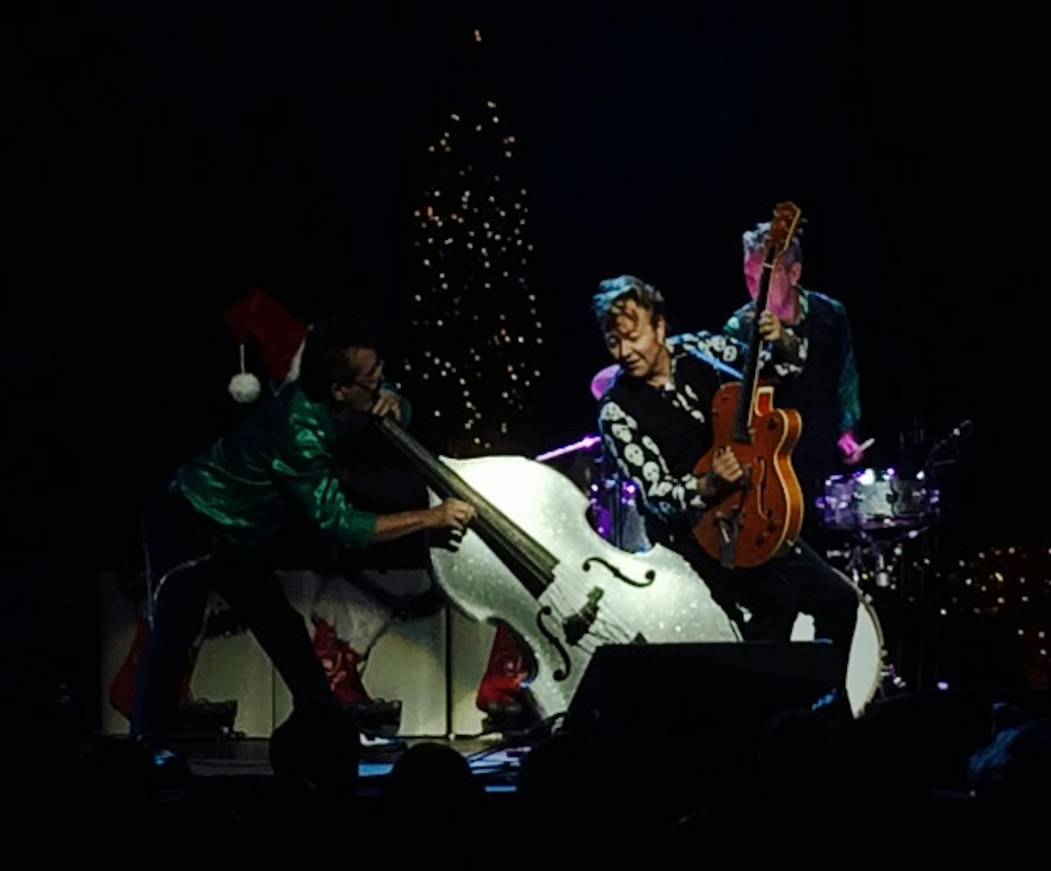 Brian Setzer with Johnny Hatton and Noah Levy, of St. Paul
