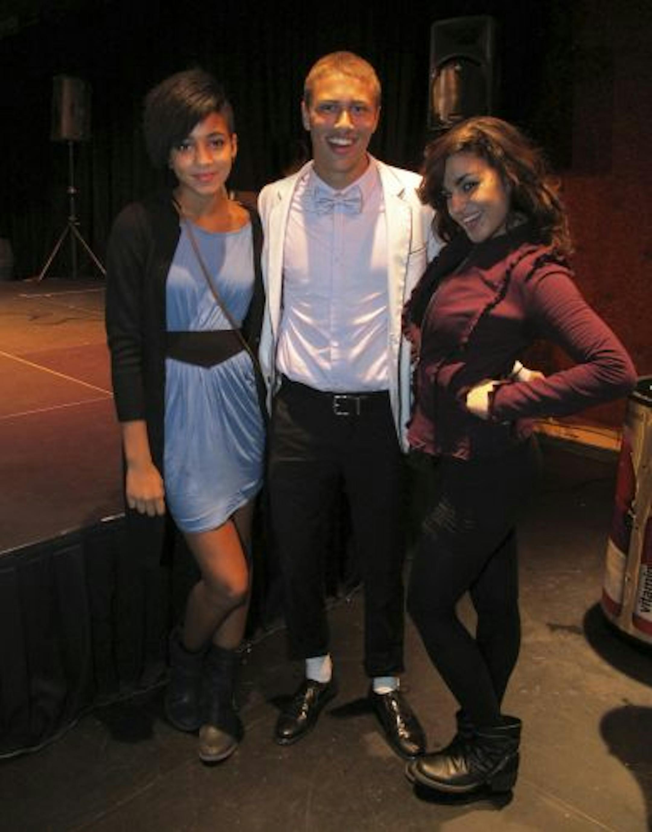 Brikeil Jackson, 16; Dominic Running, 17; and Diana Calvert, 18.