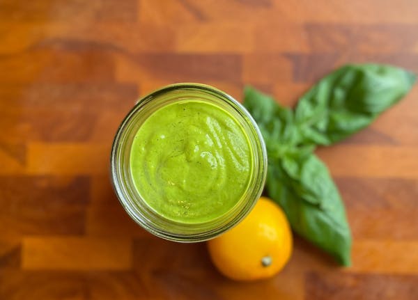 Green Goddess Dressing is a popular TikTok recipes that's used on everything from salads to chips. Credit: Joy Summers, Star Tribune