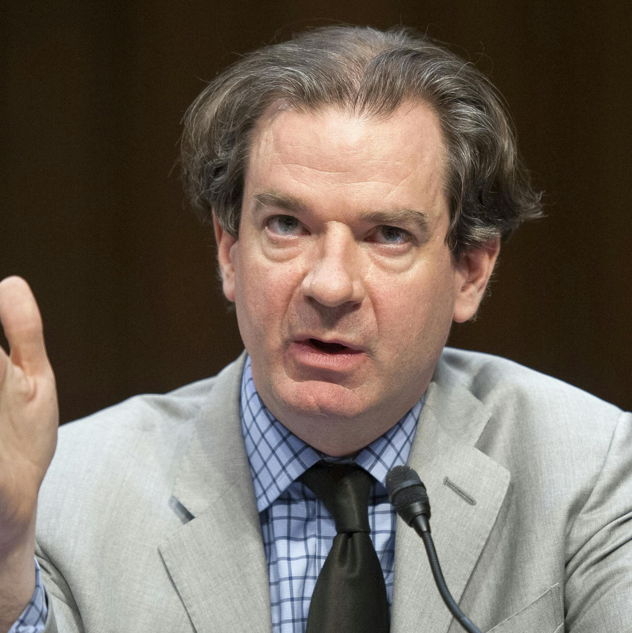 FILE - This April 23, 2013 file photo shows Peter Bergen, director, National Security Studies Program, New America Foundation testifying on Capitol Hill in Washington, during a hearing on drones. Bergen has a deal for a ìdefinitiveî book on ìhomegrownî terrorism, Crown Publishers announced Monday. The book, which will cover everything from the Boston Marathon bombings to the impact of government surveillance, is tentatively titled ìThe United States of Jihad.î The r