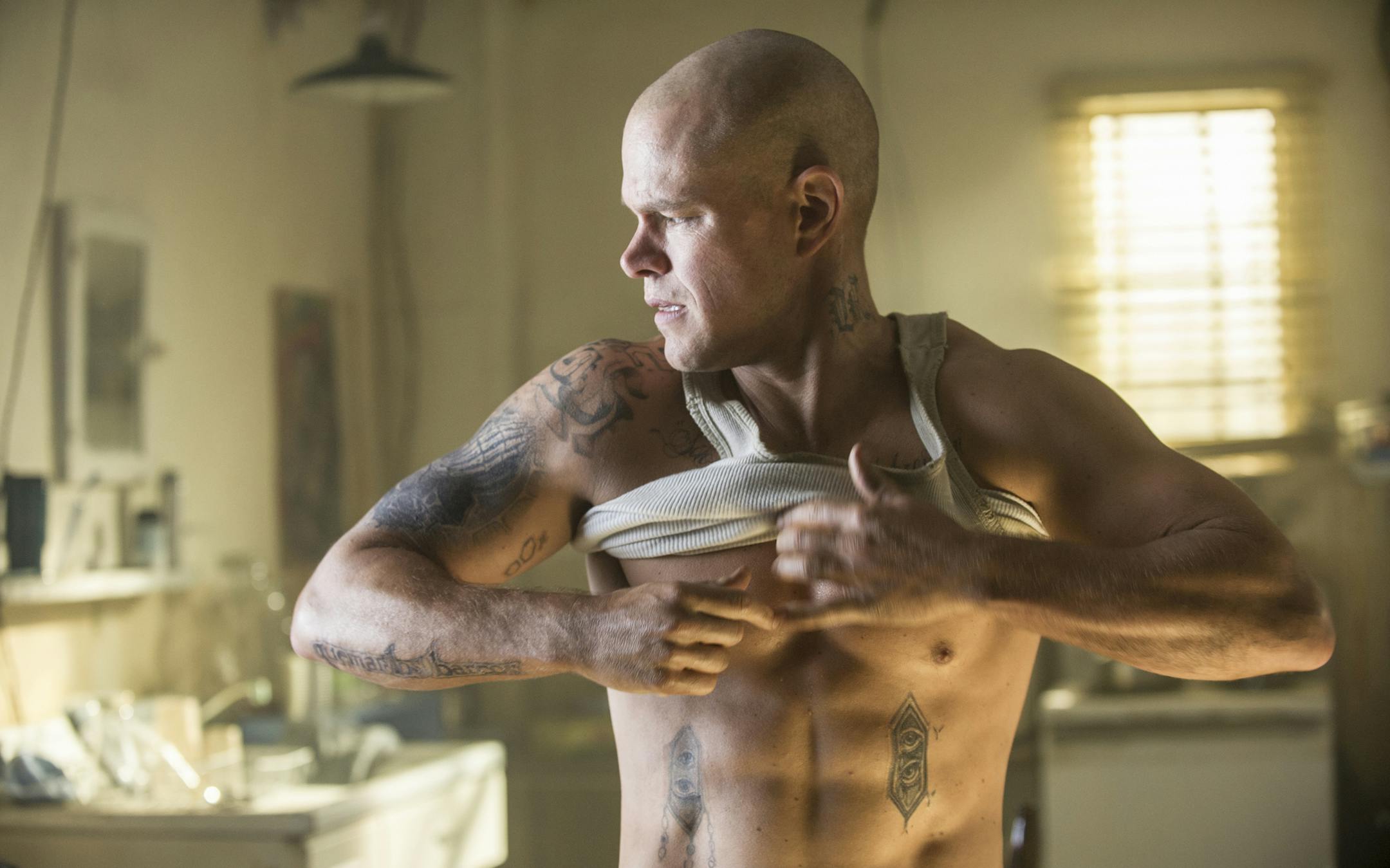 Matt Damon stars in Columbia Pictures' ELYSIUM. ORG XMIT: Matt Damon (Finalized)