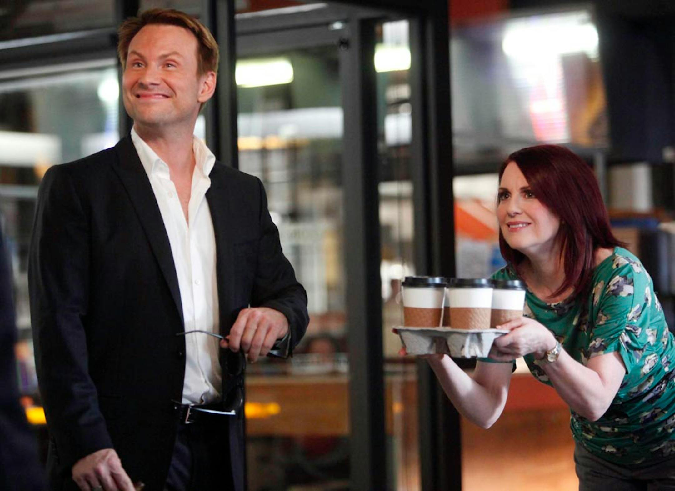 Megan Mullally joins Christian Slater in "Breaking In."
