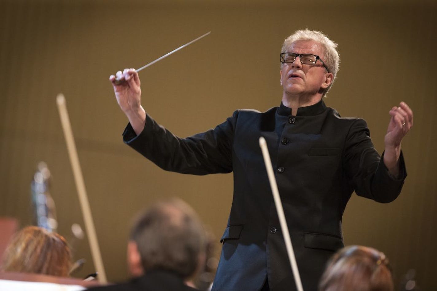 Music director Osmo Vanska conducts the Minnesota Orchestra's first concert of two at the Teatro Nacional in Havana, Cuba on Friday, May 15, 2015.