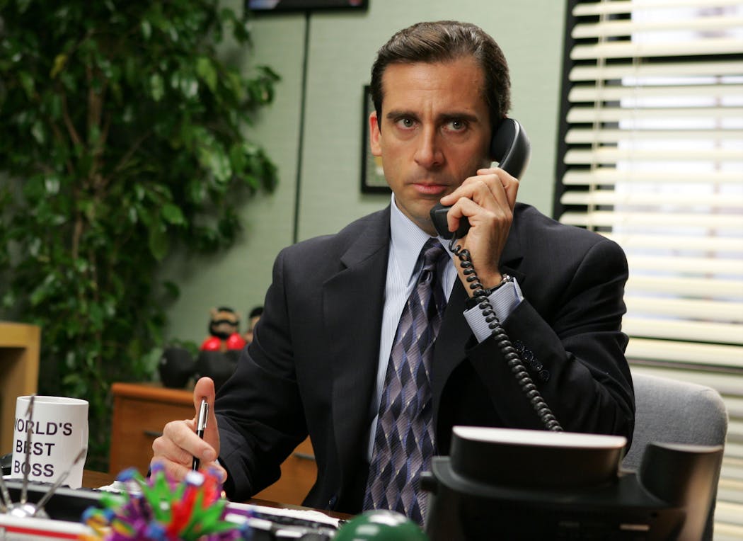 Steve Carell as Michael Scott in “The Office.” 