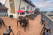 A massive deck is part of the draw at the new Buck '54 Bar & Grill, at the ski hill in Burnsville.