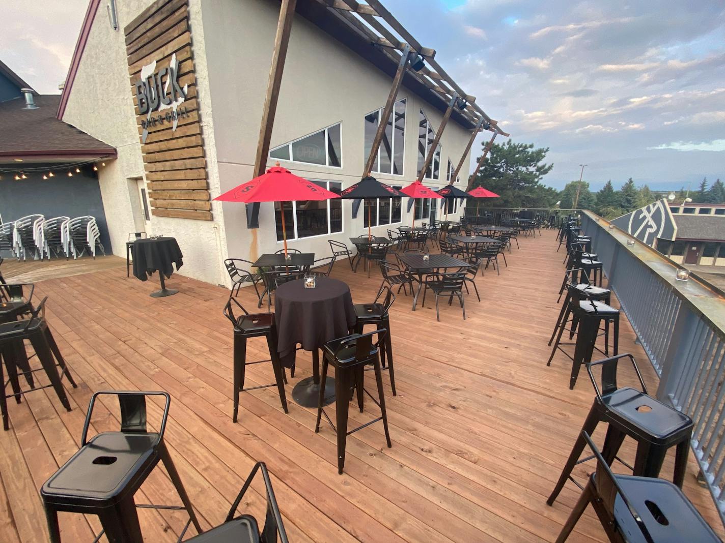 A massive deck is part of the draw at the new Buck '54 Bar & Grill, at the ski hill in Burnsville.