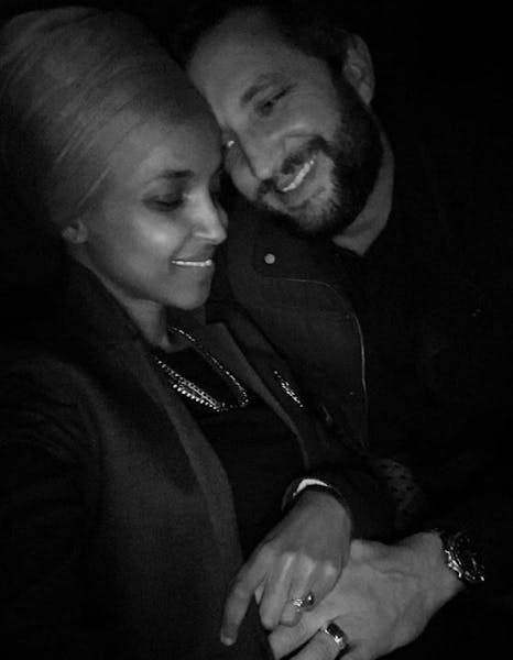 Instagram photo: Rep. Ilhan Omar announced Wednesday night that she and Tim Mynett have married.