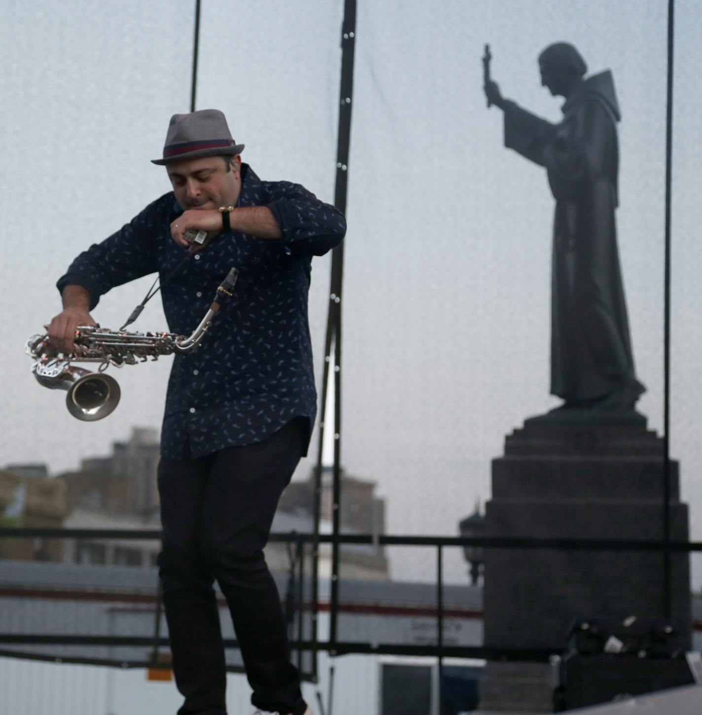 Fitz and The Tantrums performed on the PreferredOne stage at the Basilica Block Party. ] (KYNDELL HARKNESS/STAR TRIBUNE) kyndell.harkness@startribune.com Basilica Block Party at the Basilica of St. Mary in Minneapolis, Min., Saturday, July 10, 2015.