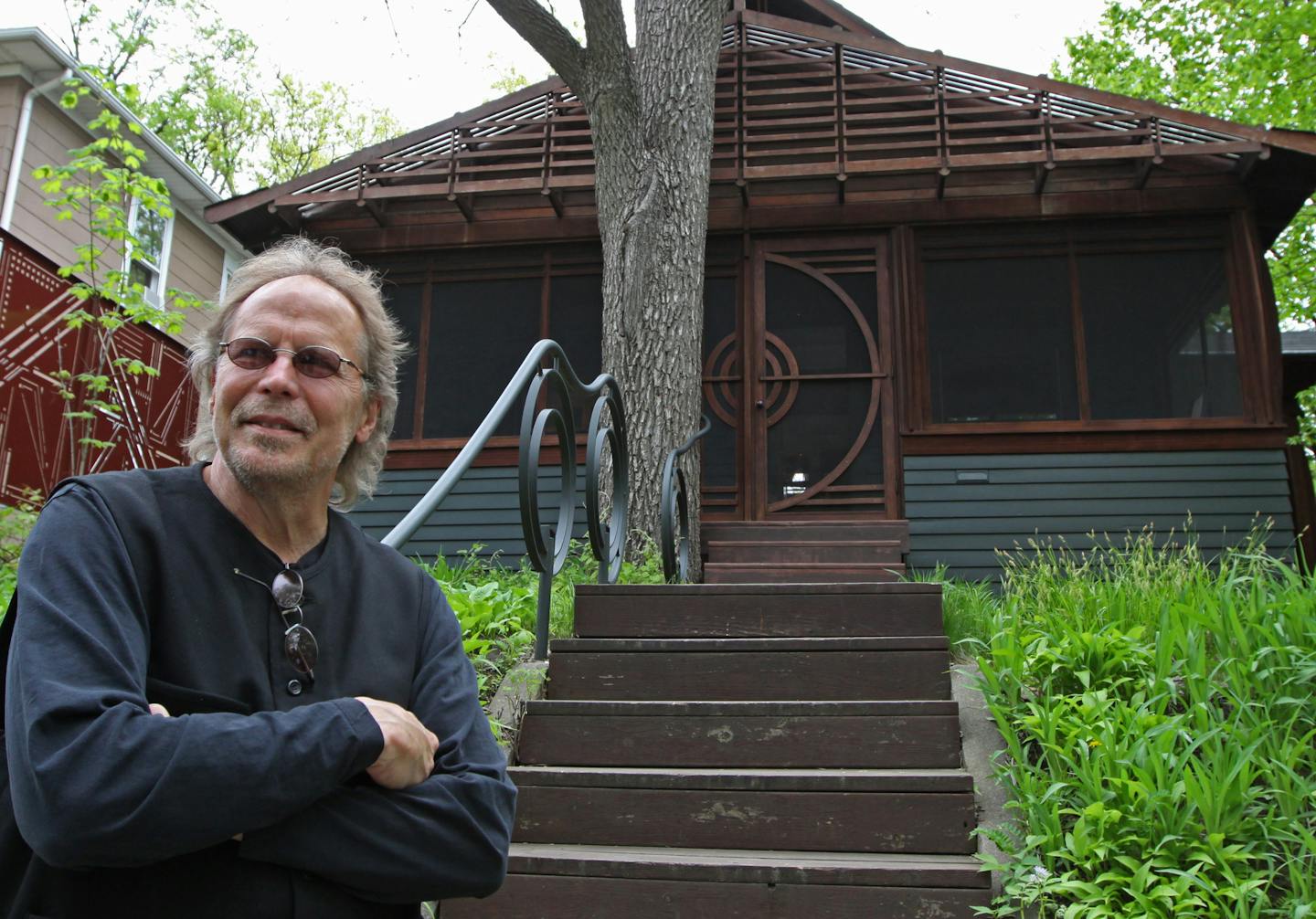 BRUCE BISPING &#x2022; bbisping@startribune.com Minneapolis, MN.,Thursday, 5/19/11] Architect Daryl Hansen infront of his south Minneapolis house.