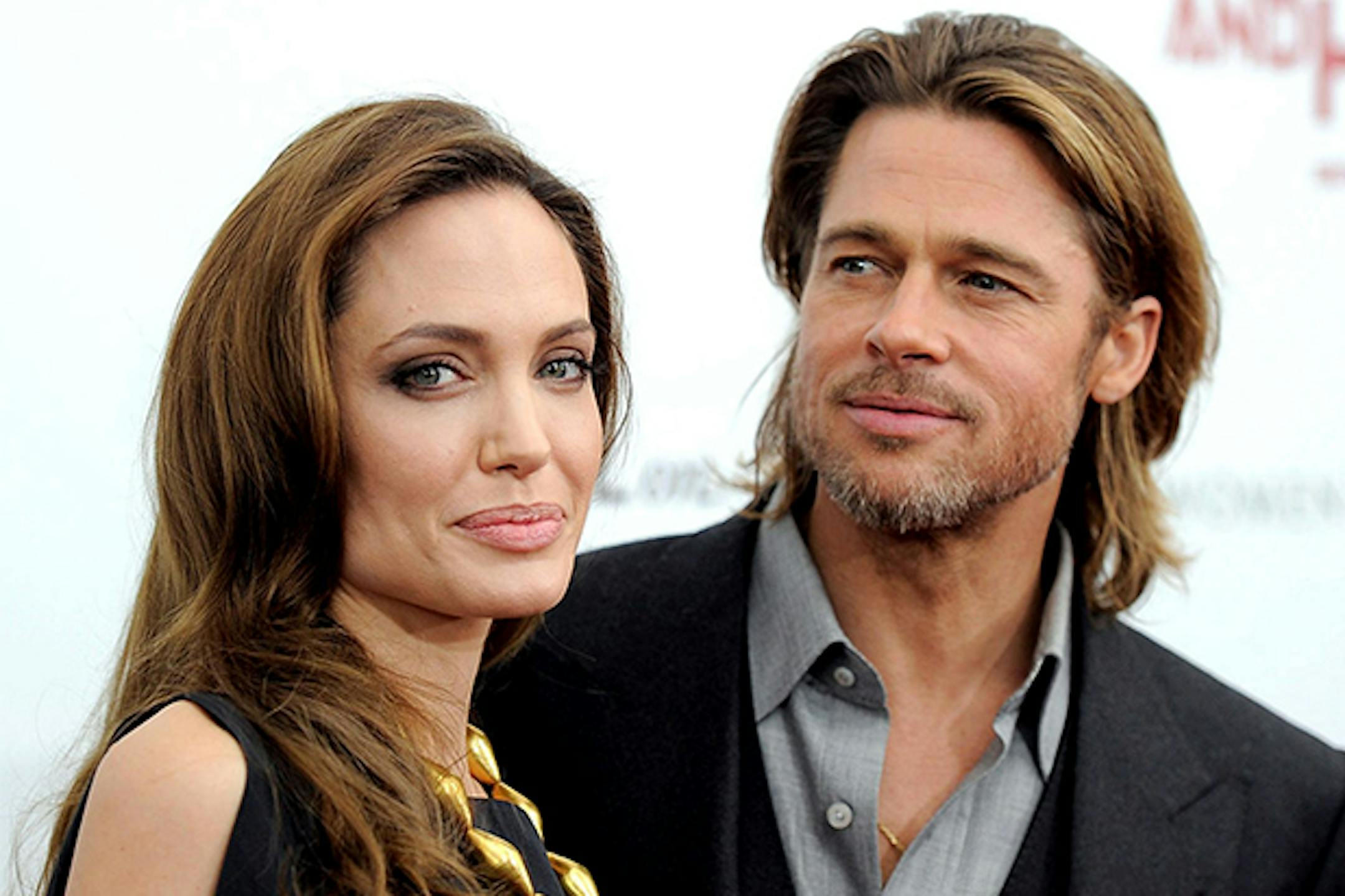 Angelina Jolie and Brad Pitt.