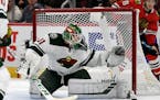 Goalie Kaapo Kahkonen, who was called up by the Wild on Tuesday from its AHL Iowa affiliate, went 3-1 with a goals-against average of 2.96 and save pe