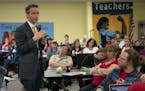 Superintendent Ed Graff spoke to teachers at the Minneapolis Federation of Teachers 59 headquarters in Minneapolis in May.