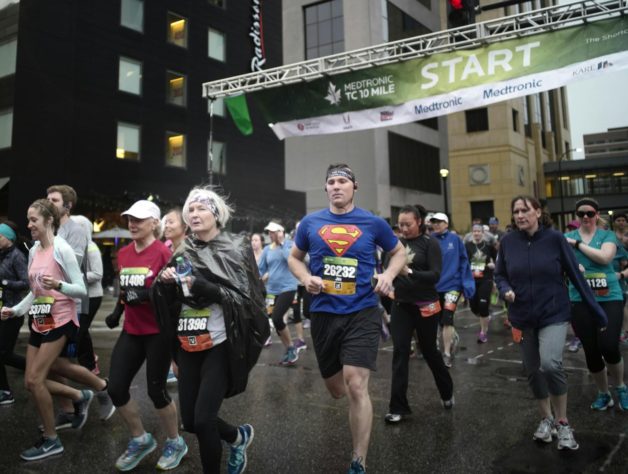Runners of all ages participated in the Twin Cities Marathon and 10-mile races.
