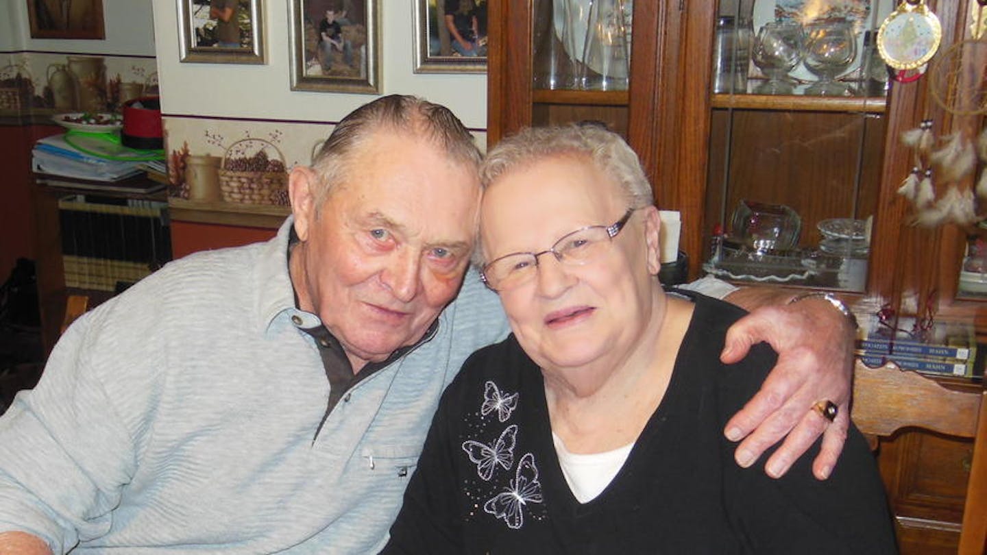 John and Anne Alexander pose for a photo while celebrating Christmas in 2014. Special to The Forum