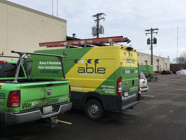 Able Energy recently moved to St. Paul after their landlord in Oakdale kicked the company out for not paying rent for three months. The company's truc