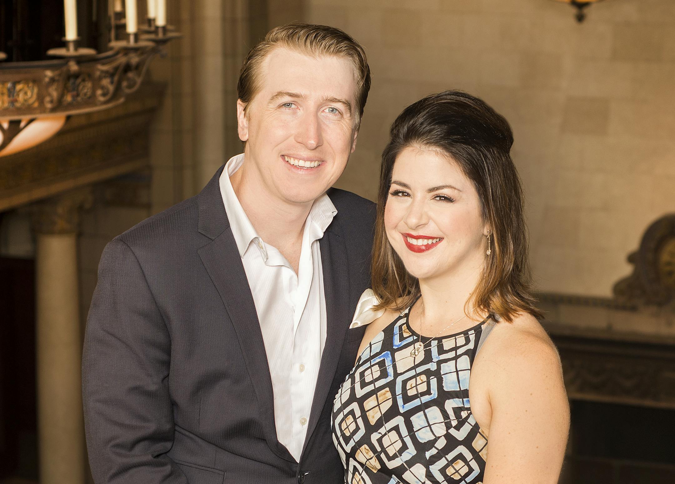 Joshua Dennis and soprano Angela Mortellaro play Romeo and Juliet.