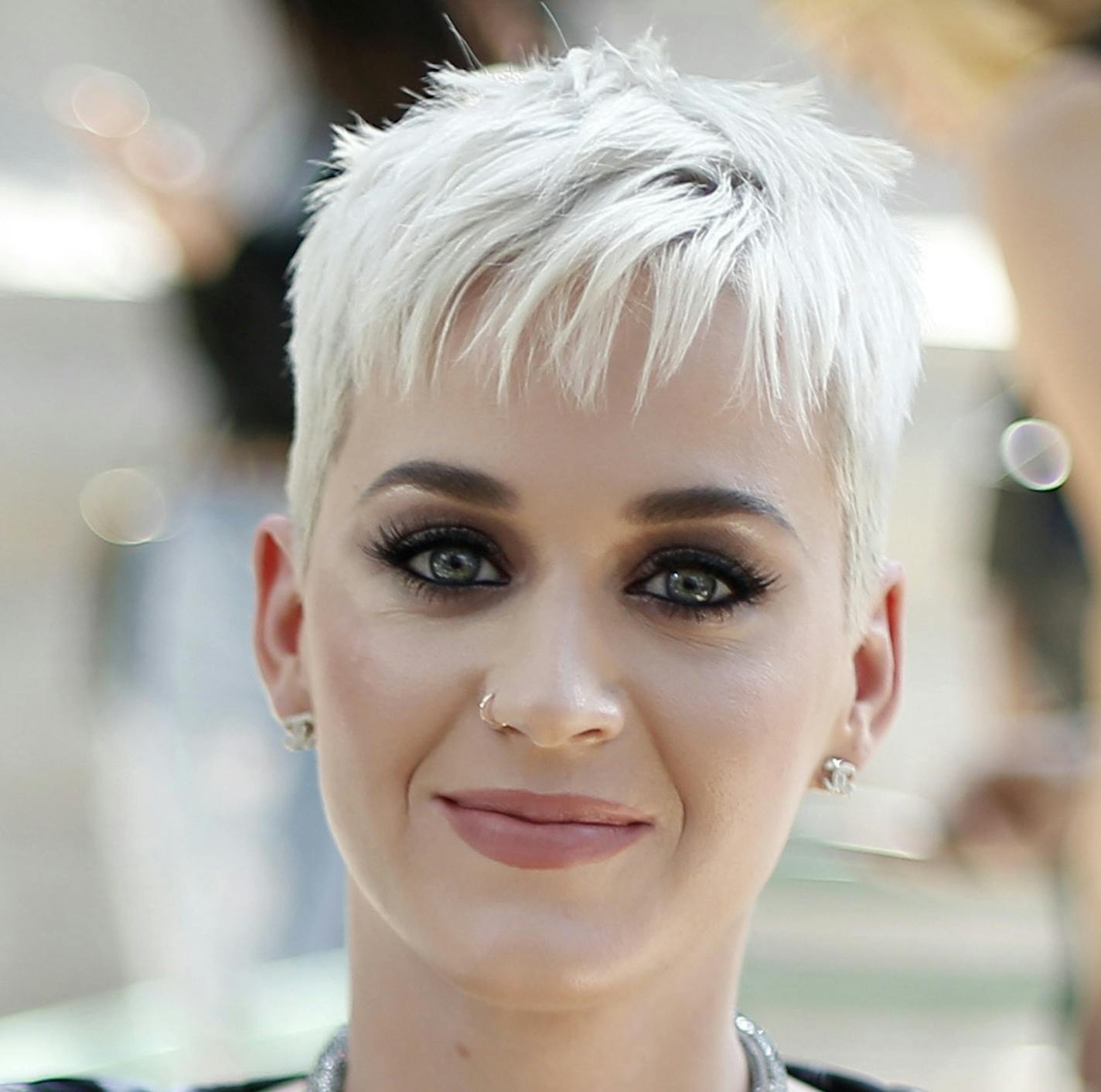 FILE - In this July 4, 2017 file photo, singer Katy Perry appears at the Chanel Haute Couture Fall/Winter 2017/2018 fashion collection presented in Paris. MTV announced Thursday that Perry would host the Aug. 27 event at the Forum in Inglewood, California. Perry is nominated for five Moonmen, including best pop video for &#xec;Chained to the Rhythm.&#xee; (AP Photo/Thibault Camus, File)