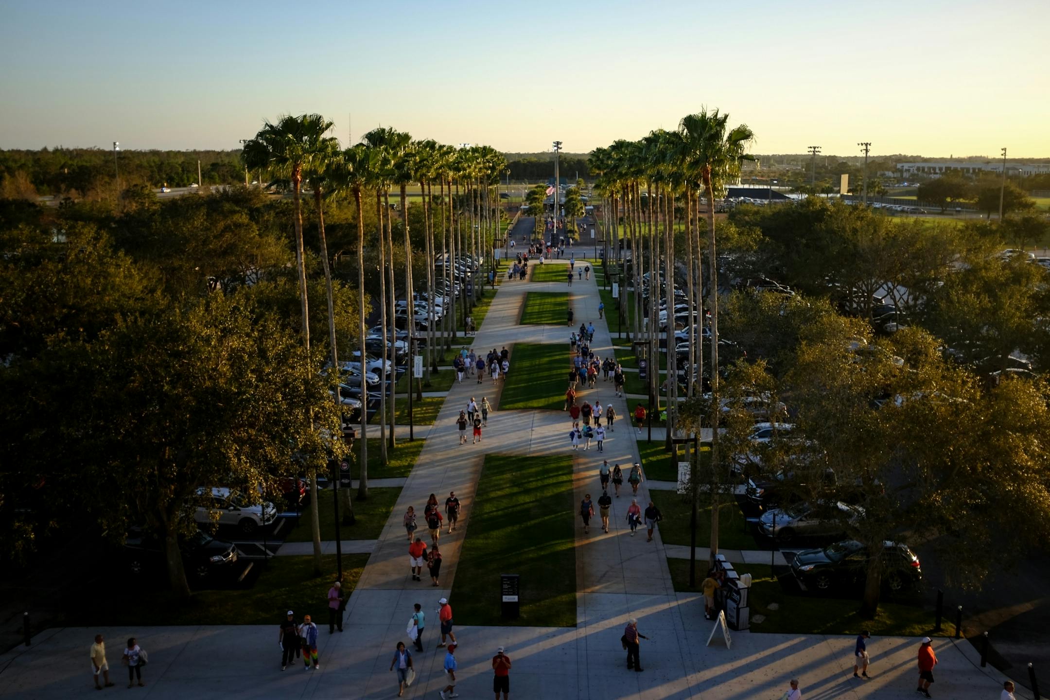 Fans trickled into Hammond Stadium for Friday night's Twins game against the Tampa Bay Rays.