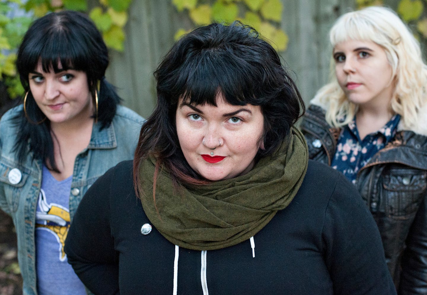 Corrie Harrigan, Liz Elton and Larua Larson (l-r) of Kitten Forever. Photo by Leslie Plesser.