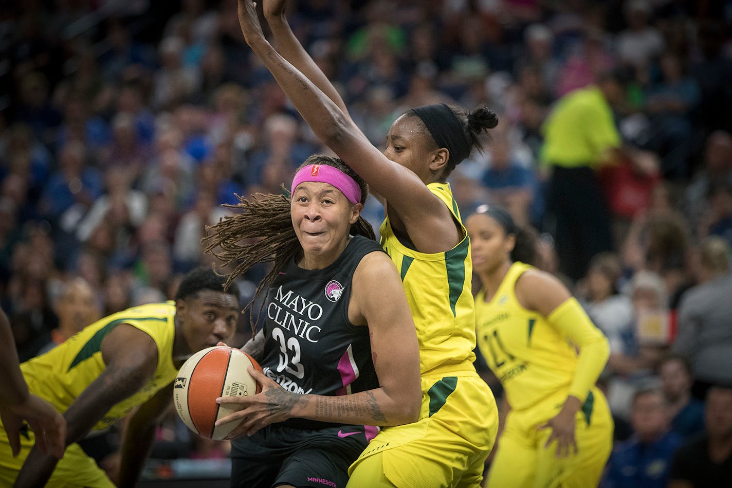 Lynx star guard Seimone Augustus took part in the team's practice Monday in Atlanta and was listed as probable on the team's injury report for Tuesday's game against the Dream at State Farm Arena.