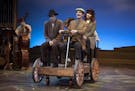 Robert O. Berdahl (Olaf), Jon Andrew Hegge (Frandsen) and Ann Michels (Inge) in &#x201c;Sweet Land the Musical&#x201d; at History Theatre.