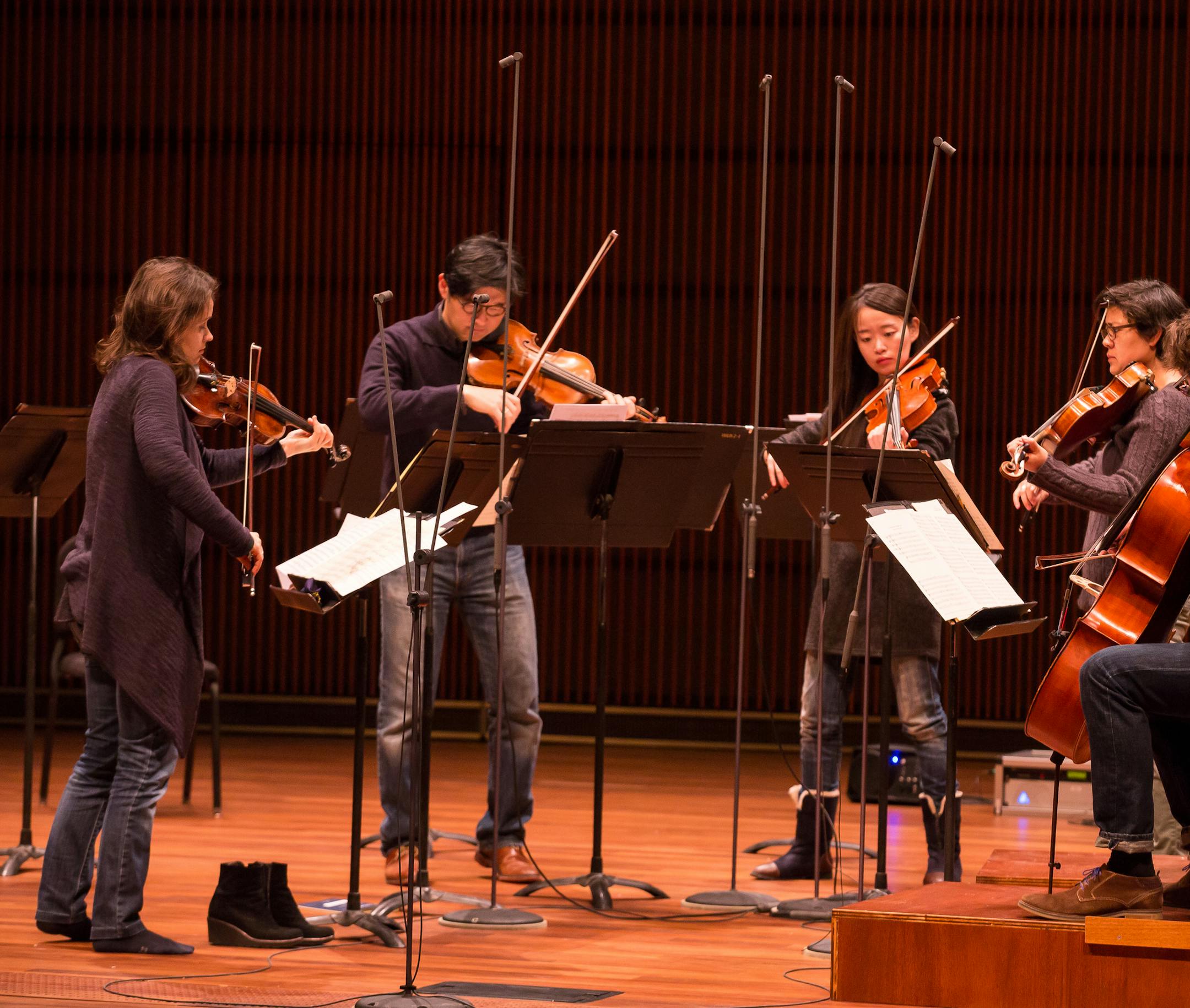Patricia Kopatchinskaja rehearsed with the SPCO.