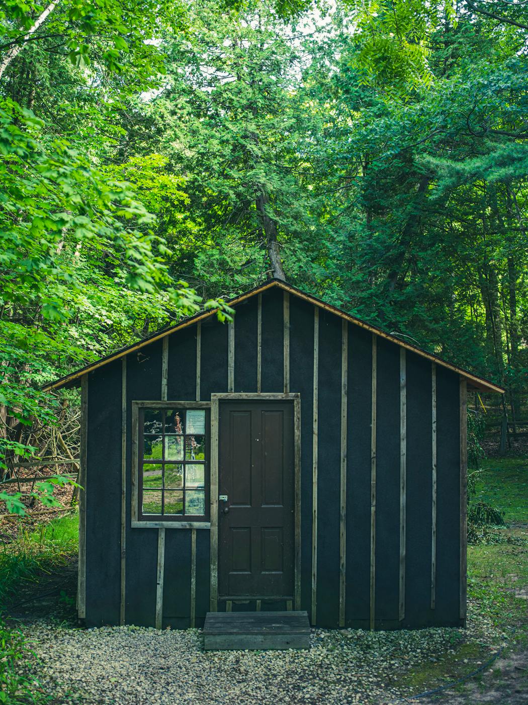 The tar-paper shack where Thorstein Veblen spent his summers on Washington Island, Wis.