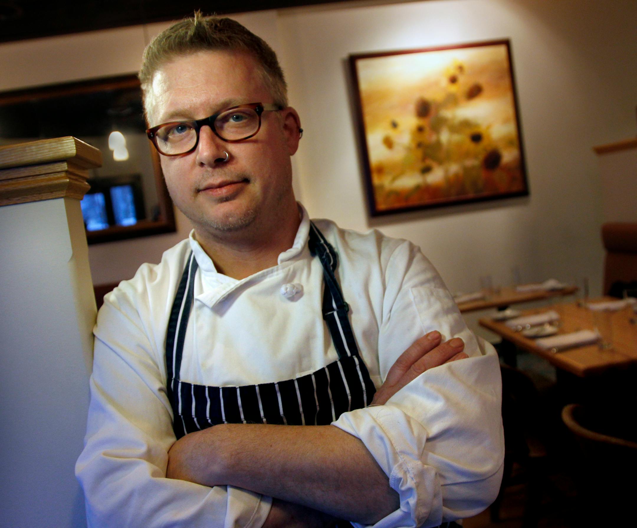 TOM WALLACE • twallace@startribune.com Assignment #20015673A_ December 17, 2010_ SLUG: roy12xx_Restaurant of the year and folks mentioned in the story for things they accomplished in 2010. _ IN THIS PHOTO:] Restaurant of the year chef/owner, Doug Flicker.bestmn2012 bestmn2012