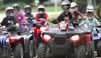 Youthful ATV riders waited for instructions from DNR safety instructors. ] JIM GEHRZ &#xef; jgehrz@startribune.com / Farmington, MN 6/28, 2014 / 9:00 