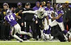 Vikings receiver Stefon Diggs scored a 61-yard touchdown to win the game. Minnesota beat New Orleans by a final score of 29-24.