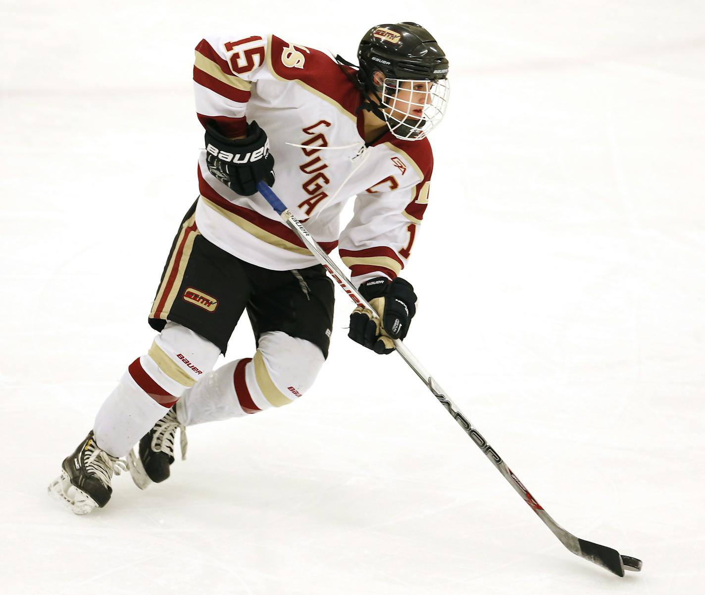 Janna Haeg (15) of Lakeville South. ] CARLOS GONZALEZ &#xef; cgonzalez@startribune.com - January 26, 2016, Lakeville, MN, Lakeville South's girl's high school / prep hockey team will be hosting Shakopee at Hasse Arena in Lakeville