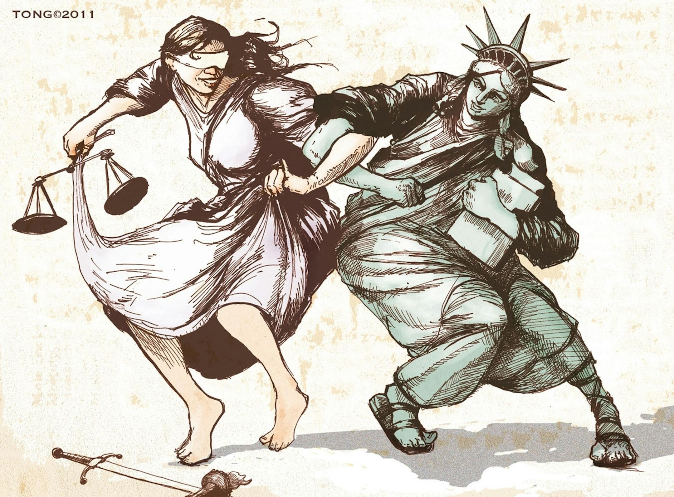 Illustration: The legal and constitutional battle over same-sex marriage.
