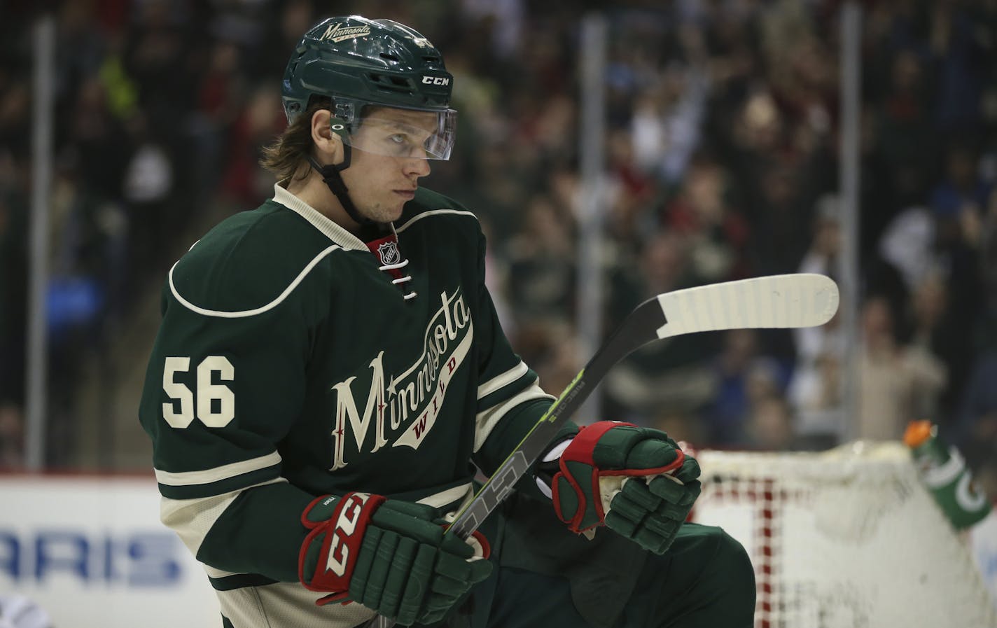 Wild left wing Erik Haula (56)