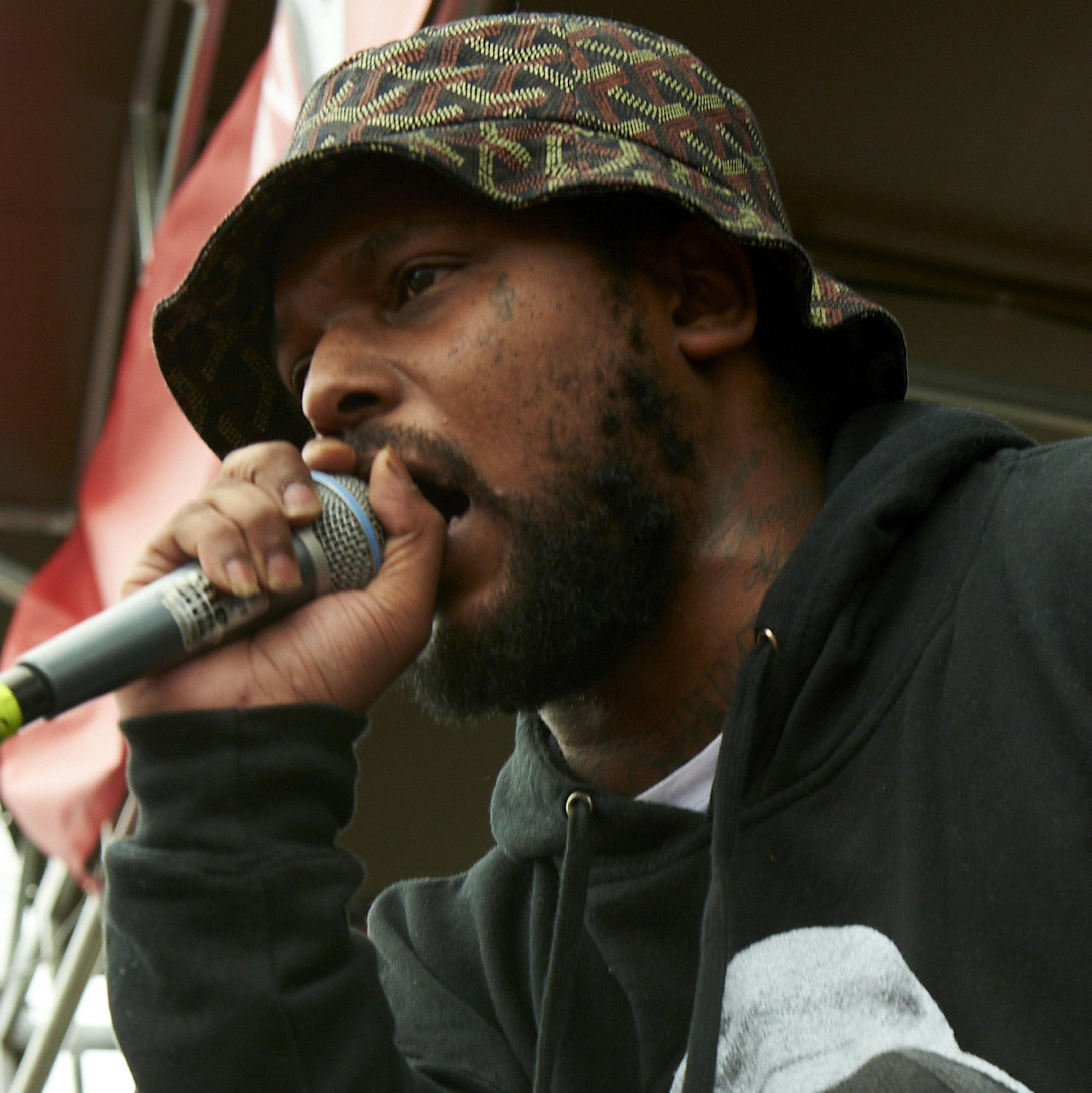 Schoolboy Q performed while he was No. 1 in Billboard during Spin magazine's day party during the 2014 South by Southwest Music Conference in Austin, Texas.