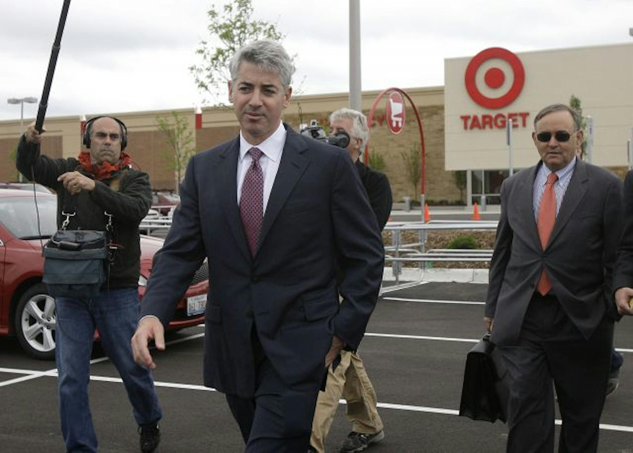 Hedge fund manager William Ackman, in foreground, left Target's annual meeting two years ago.