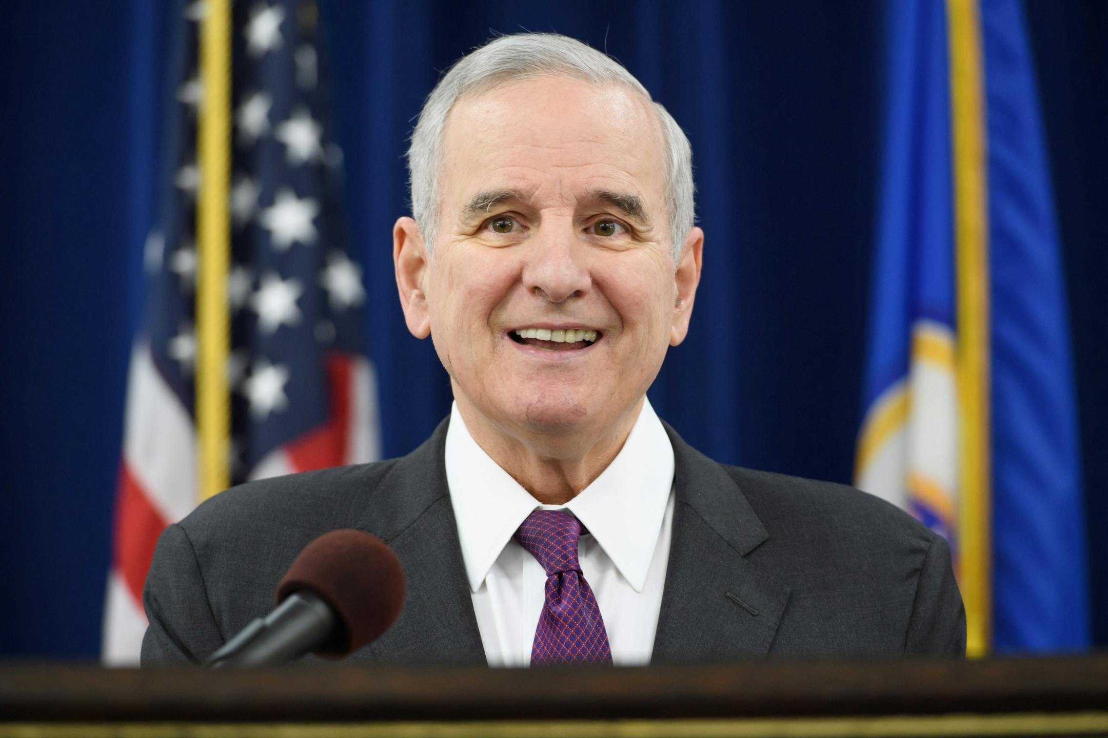 Gov. Mark Dayton held a press conference to discuss what happens next with the stalled tax bill and possible special session.
