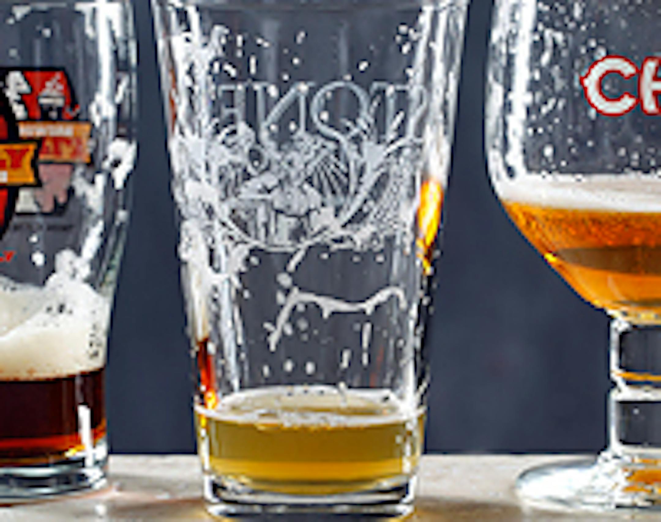 Sudsy sides are a sign of clean glasses