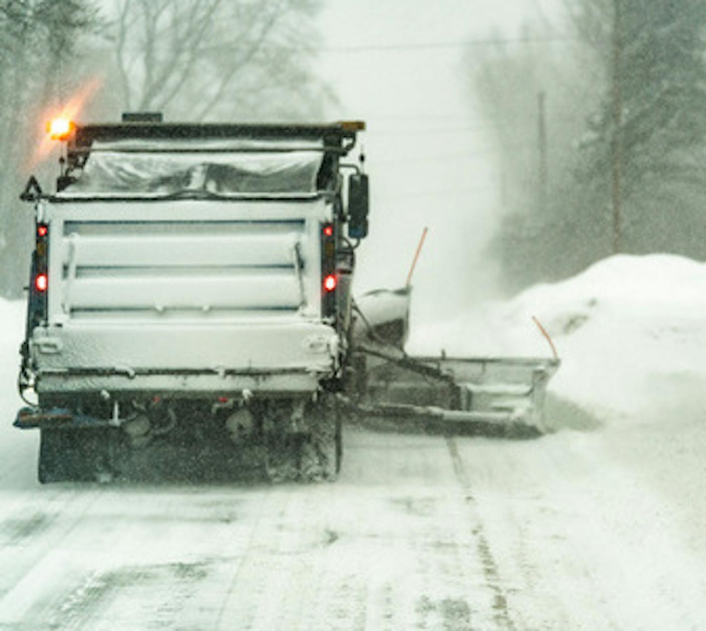 Ramsey County crews are responsible for clearing most county roads outside of the city of St. Paul. ] MARK VANCLEAVE &#xa5; Ramsey County snow plow operators will hit the streets as a large system dumped several inches of snow across the Twin Cities metro Wednesday, Feb. 20, 2019.