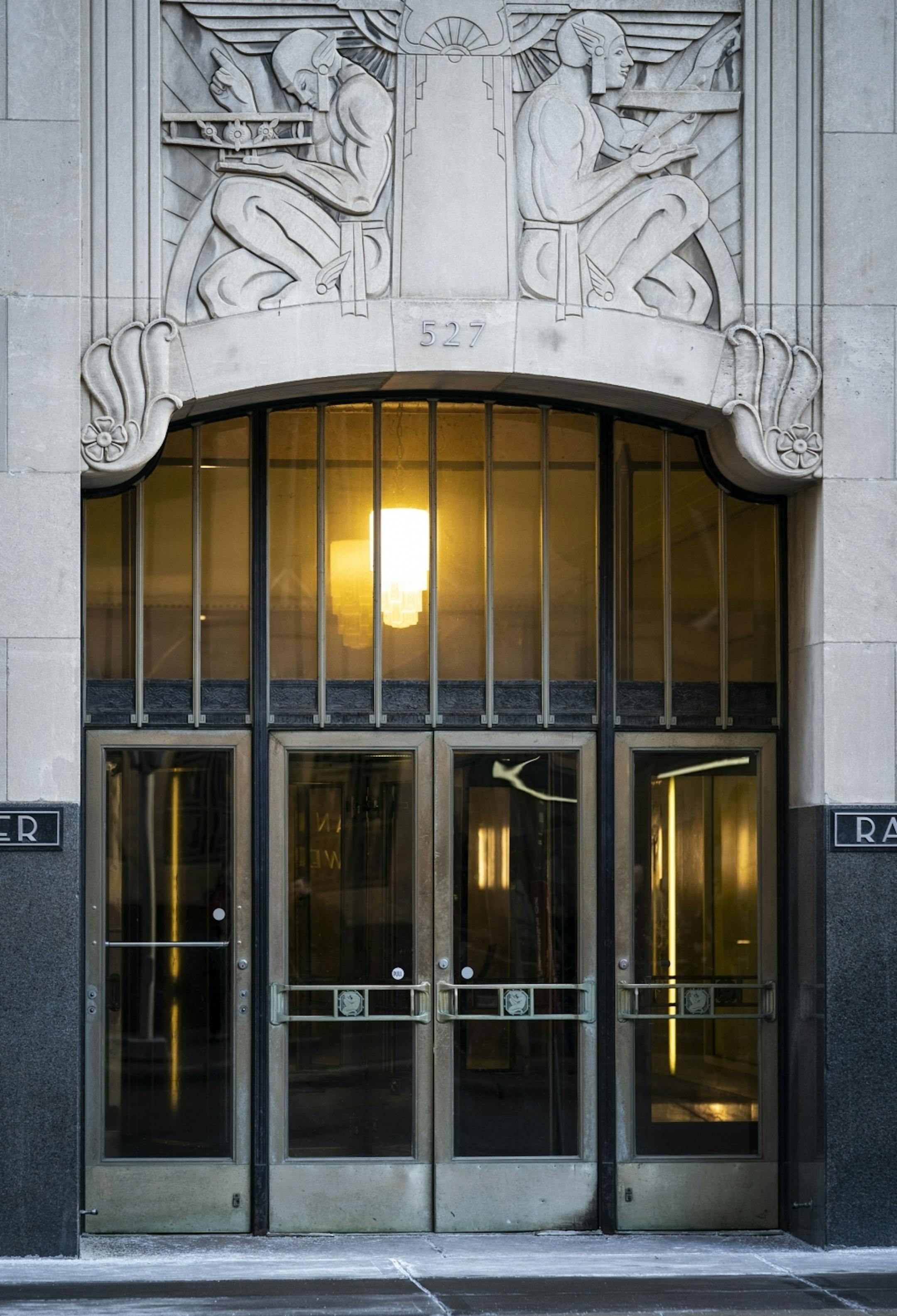 The Doors of Minneapolis. The Rand Tower doors. Photographed on Friday, January 4, 2019.
