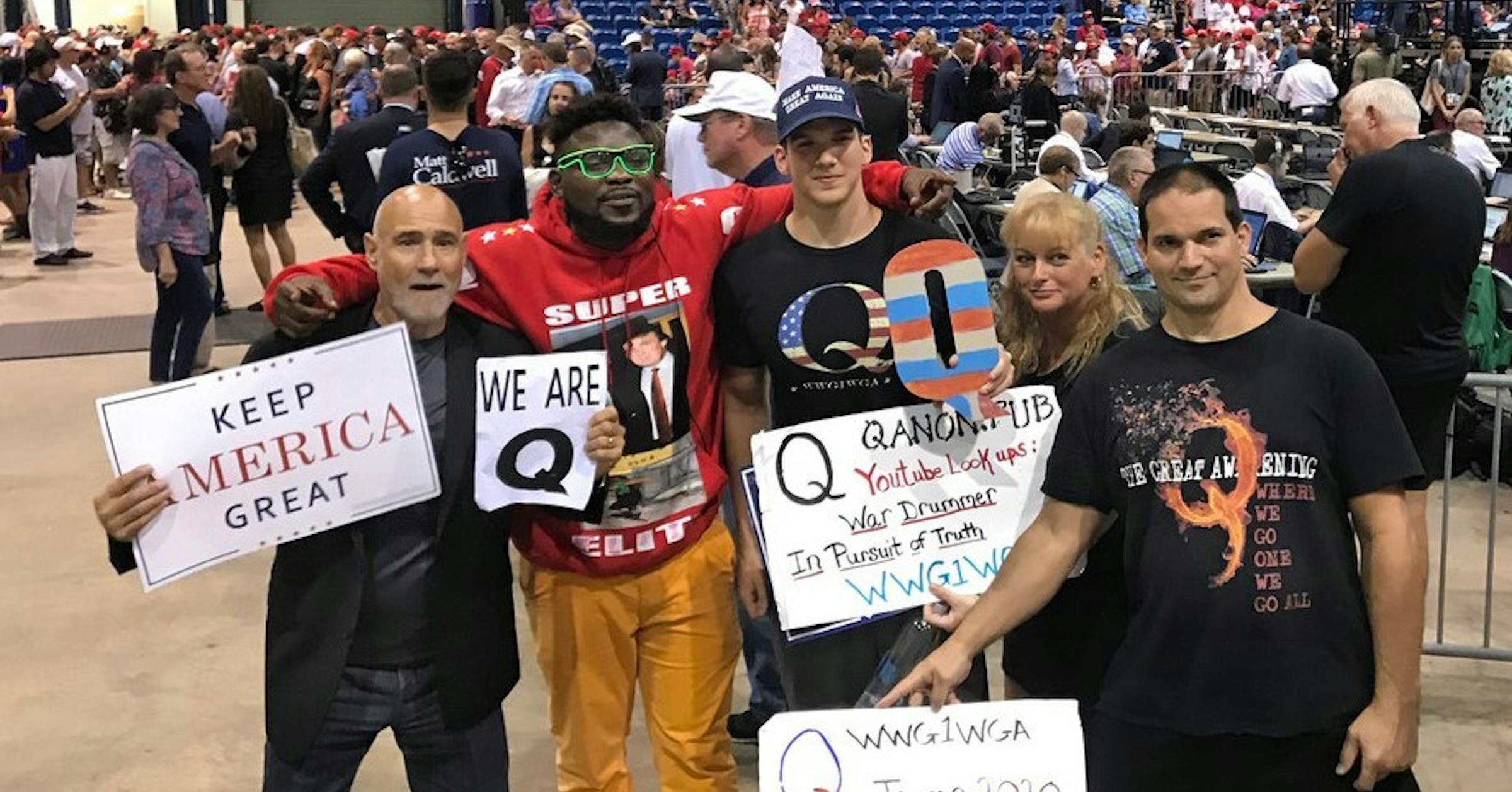 Who is Q? Behind conspiracy theory erupting at Trump rallies