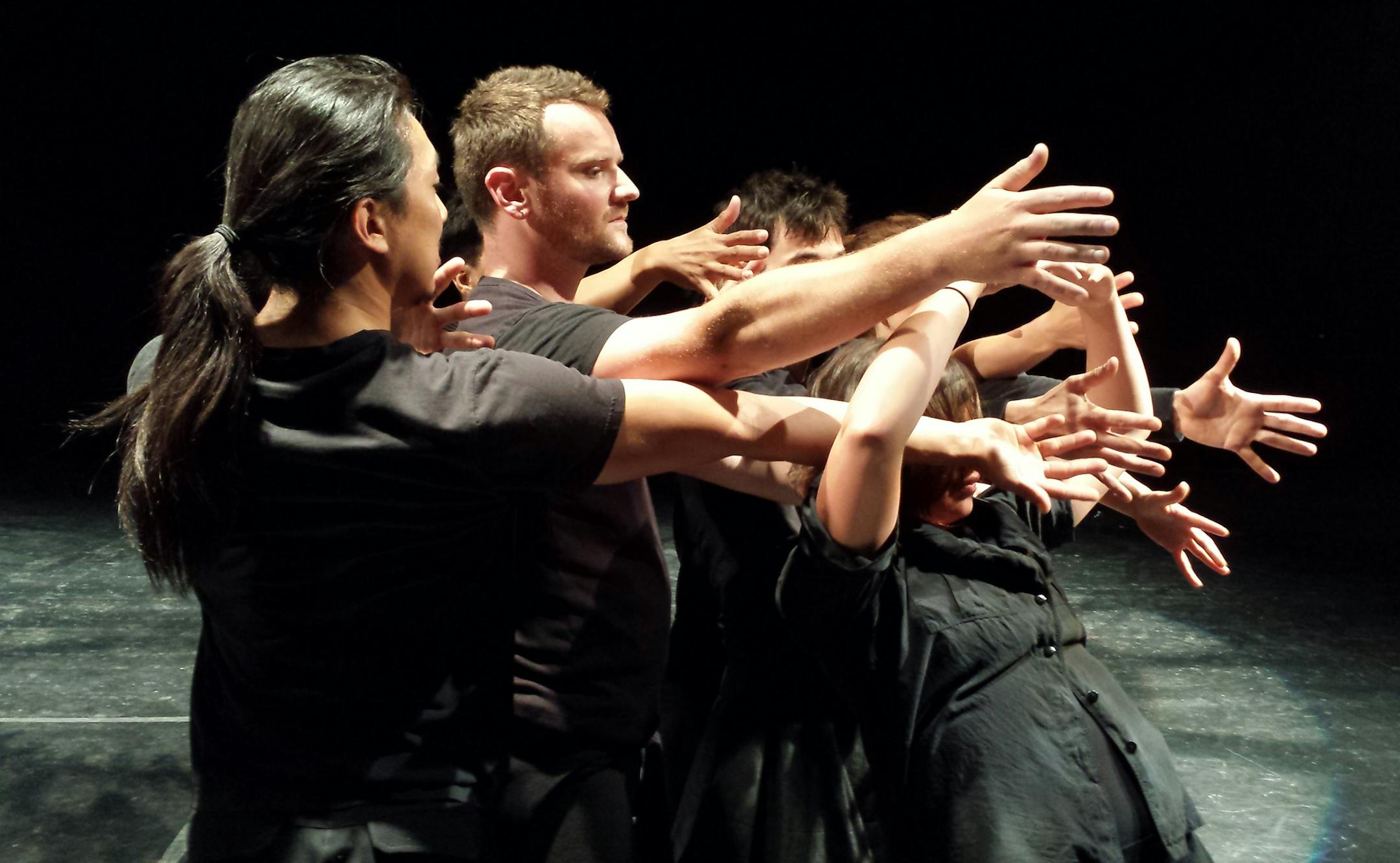 The One And The Many A new evening-length work by Time Track Productions WHO: Paula Mann/Steve Paul/Time Track Productions with composer Christopher Cunningham And 14 performers: Gabriel Anderson, Kurt Blomberg, Kaori Kenmotsu, Eben Kowler, Pilar Poeschl, Roxane Wallace, Kristine Zappa, Kelsey Charlotte, LaTia Childers, Ruth Glaeser, Torre Edahl, Alice Madden, Bridgett Tegen, Benjamin Swenson-Klatt