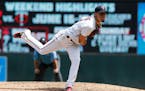 Minnesota Twins pitcher Jose Berrios throws against the Seattle Mariners in the seventh inning of a baseball game Thursday, June 15, 2017, in Minneapo