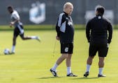 Loons coach Adrian Heath, middle, has seen MLS make steady improvements in recent years.